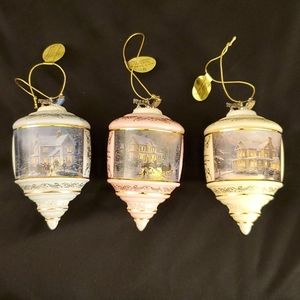 Thomas Kinkade Heirloom Glass Ornaments ser#68412
